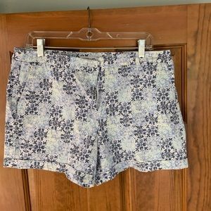 Shorts - blue patterned